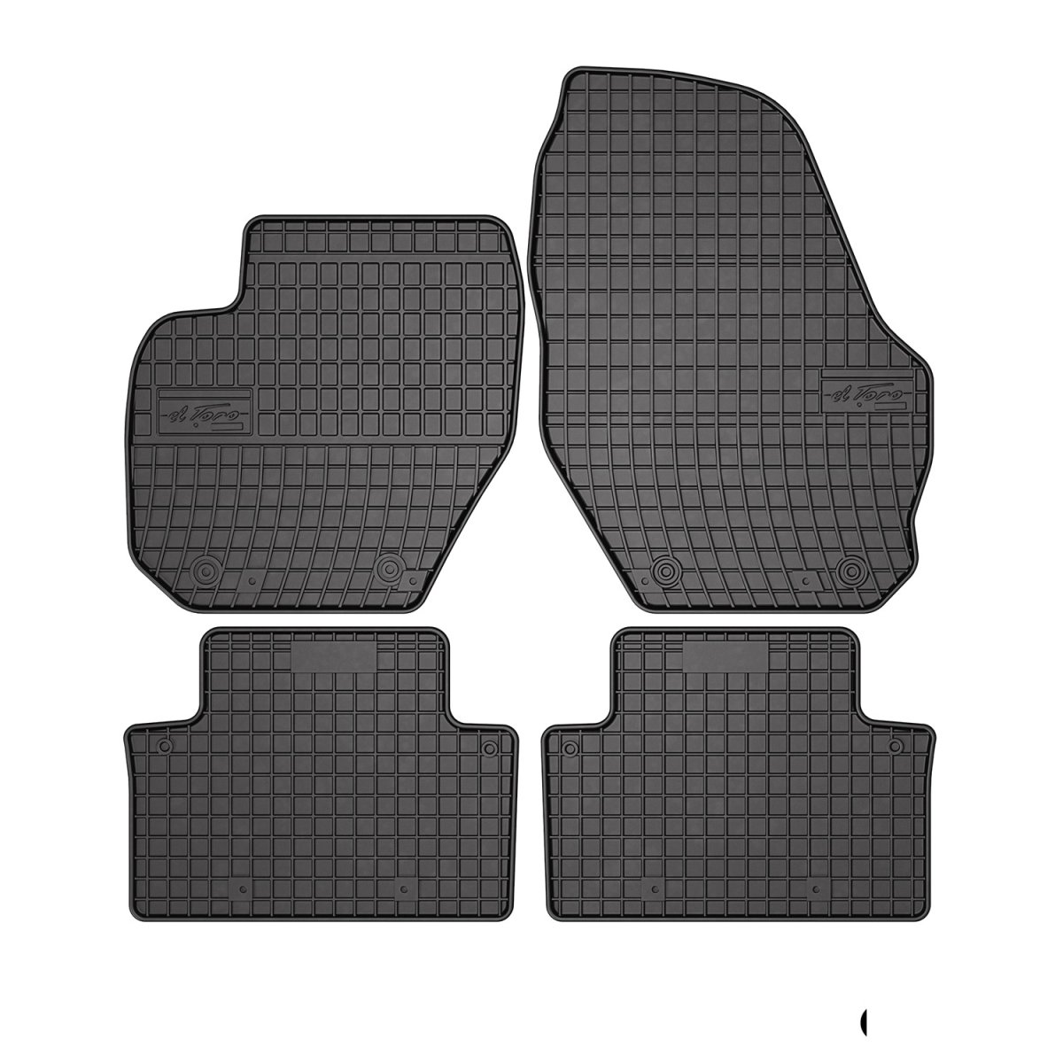 Volvo XC90 Floor Mats - Omac - El Toro Rubber - Black - '02-'15